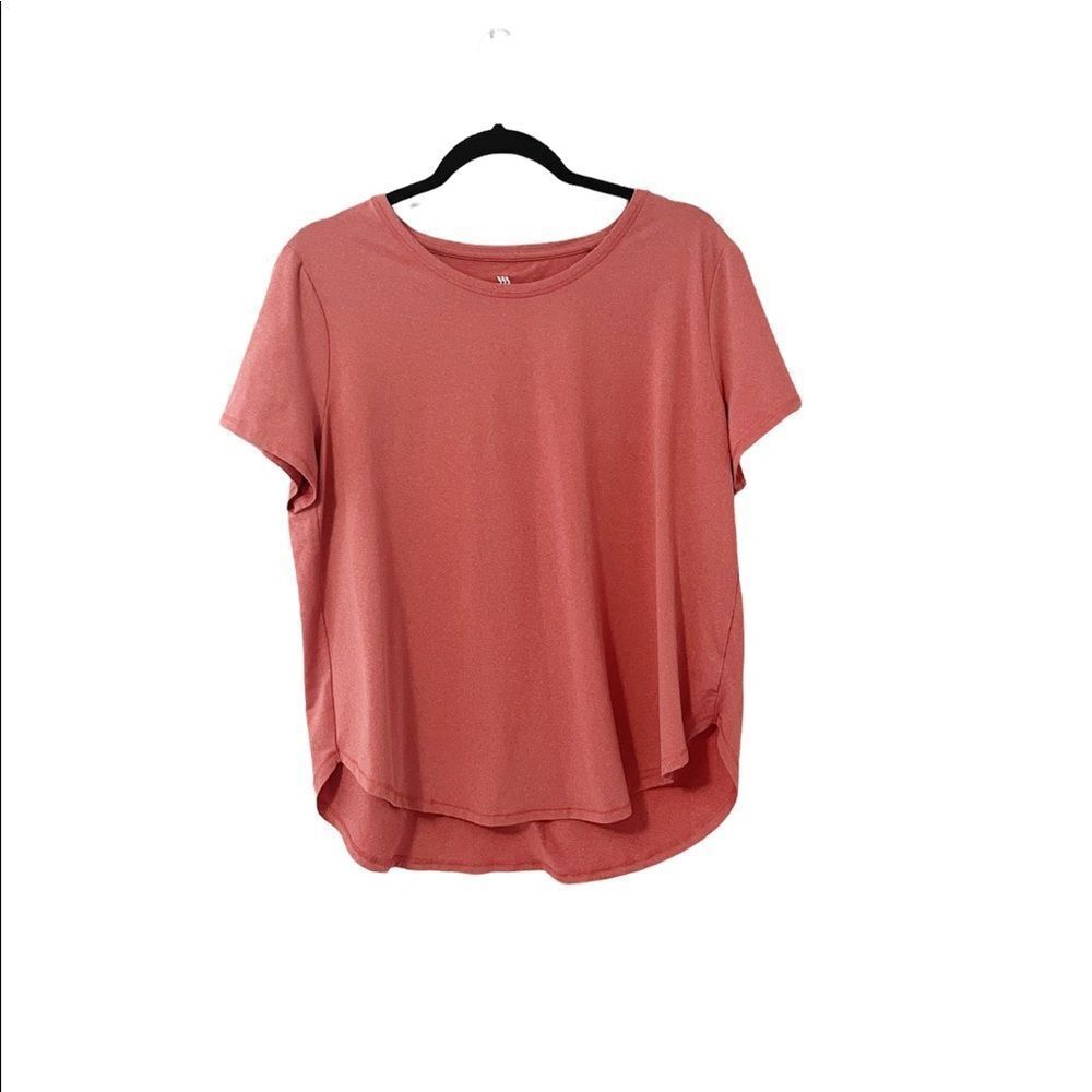🟢All in Motion Swoop Athletic T Shirt Coral Size XXL